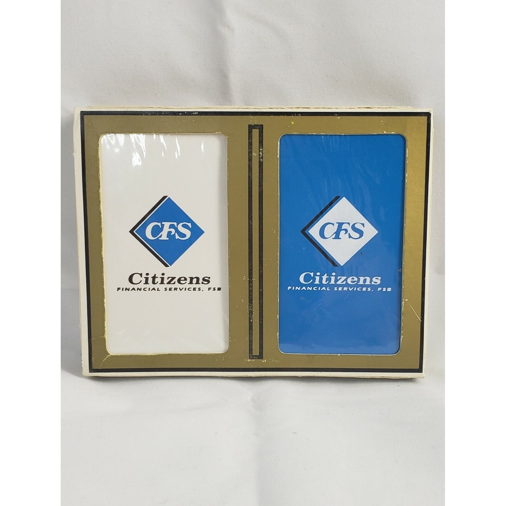 NEW Gemaco Bridge Deck Playing Cards Citizens Financial Services Plastic Coated
